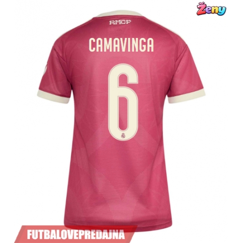 Lacne Ženy Futbalové dres Real Madrid Eduardo Camavinga #6 2026-27 Krátky Rukáv - Tretina